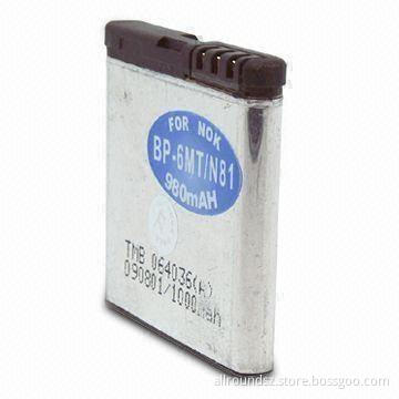 Mobile Phone Battery, Suitalbe for Nokia N93i, E65, 6290, N95, and N73